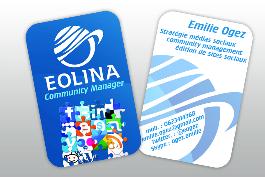 Design de Carte de Visite par manuelpolaina pour EOLINA | Design #365602