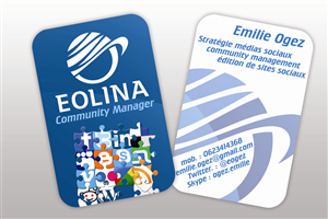 Business Card Design by manuelpolaina for EOLINA | Design #365602