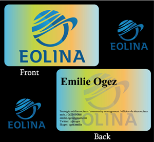 Business Card Design by Asad Joya for EOLINA | Design: #365962