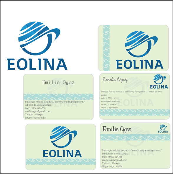 Diseño de Tarjeta de Presentación por Asad Joya para EOLINA | Diseño #366017