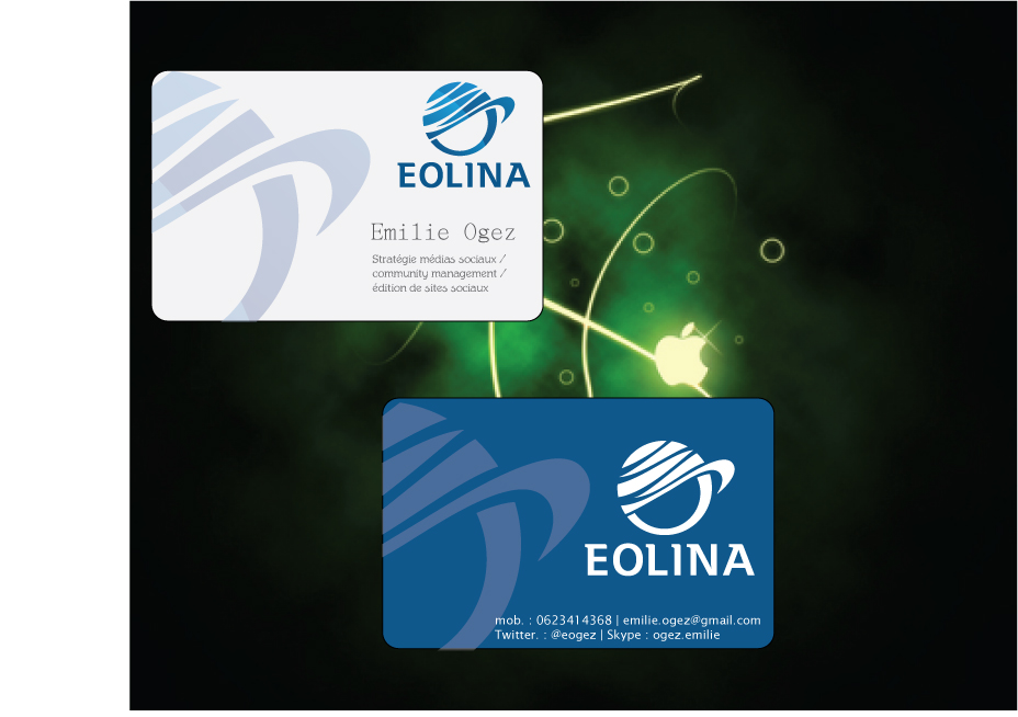 Business Card Design by Asad Joya for EOLINA | Design #376699