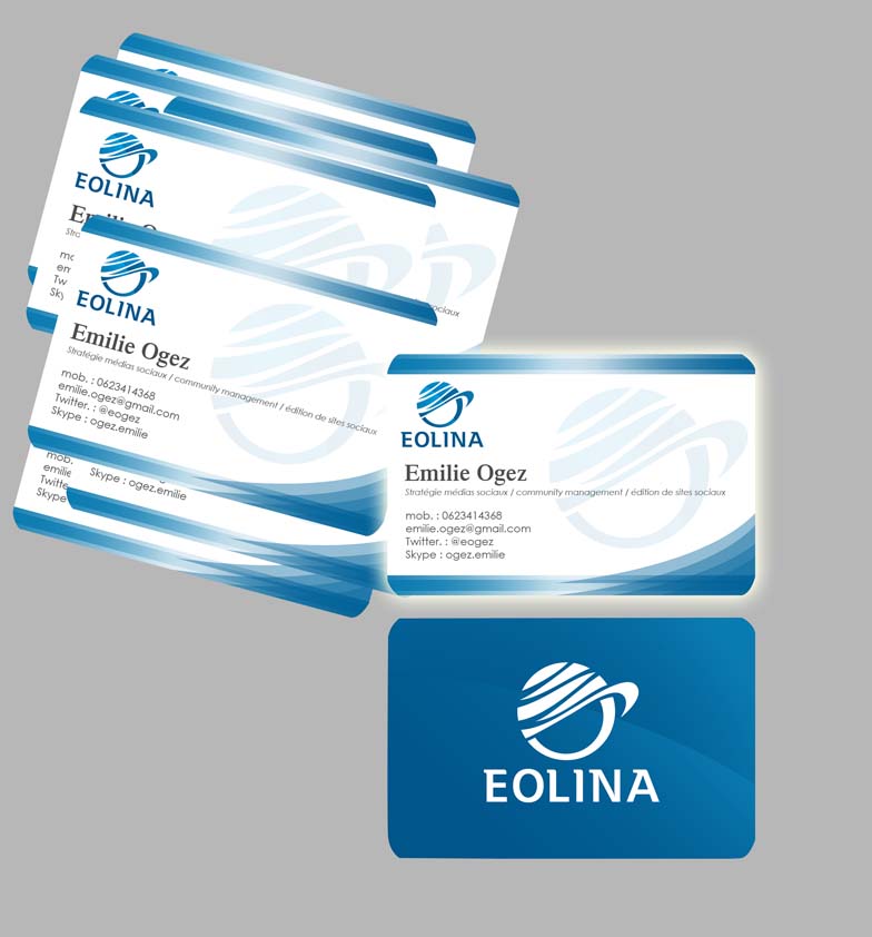 Business Card Design by NILDesigns for EOLINA | Design #369960