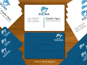 Business Card Design by NILDesigns for EOLINA | Design #393421