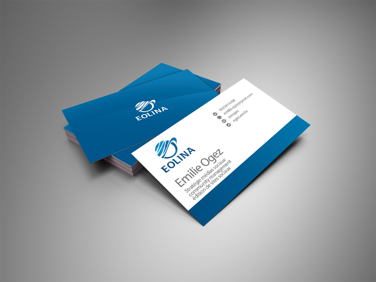 Business Card Design by Mehdi for EOLINA | Design #364179