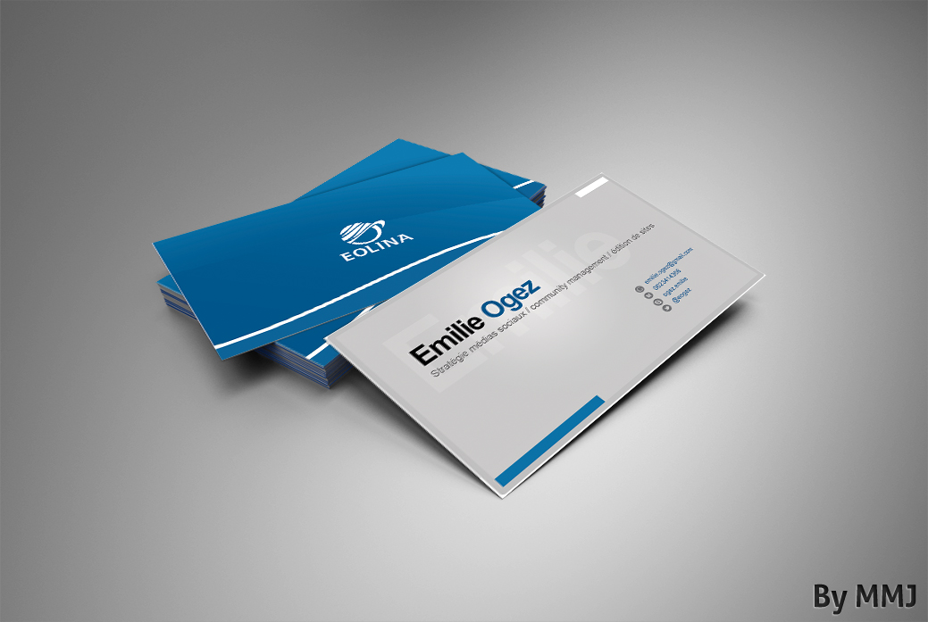 Business Card Design by Mehdi for EOLINA | Design #364690