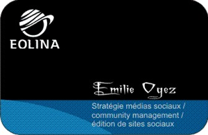 Business Card Design by conceptbuilder for EOLINA | Design: #374447