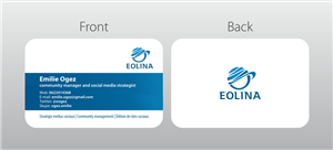 Business Card Design by Atvento Graphics for EOLINA | Design: #363361