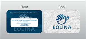 Business Card Design by Atvento Graphics for EOLINA | Design: #363369