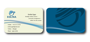 Business Card Design by Nalanr cvn for EOLINA | Design: #367076