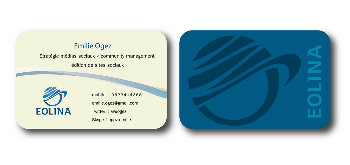 Business Card Design by Nalanr cvn for EOLINA | Design #374983