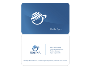 Business Card Design by dreamstudio for EOLINA | Design #375088