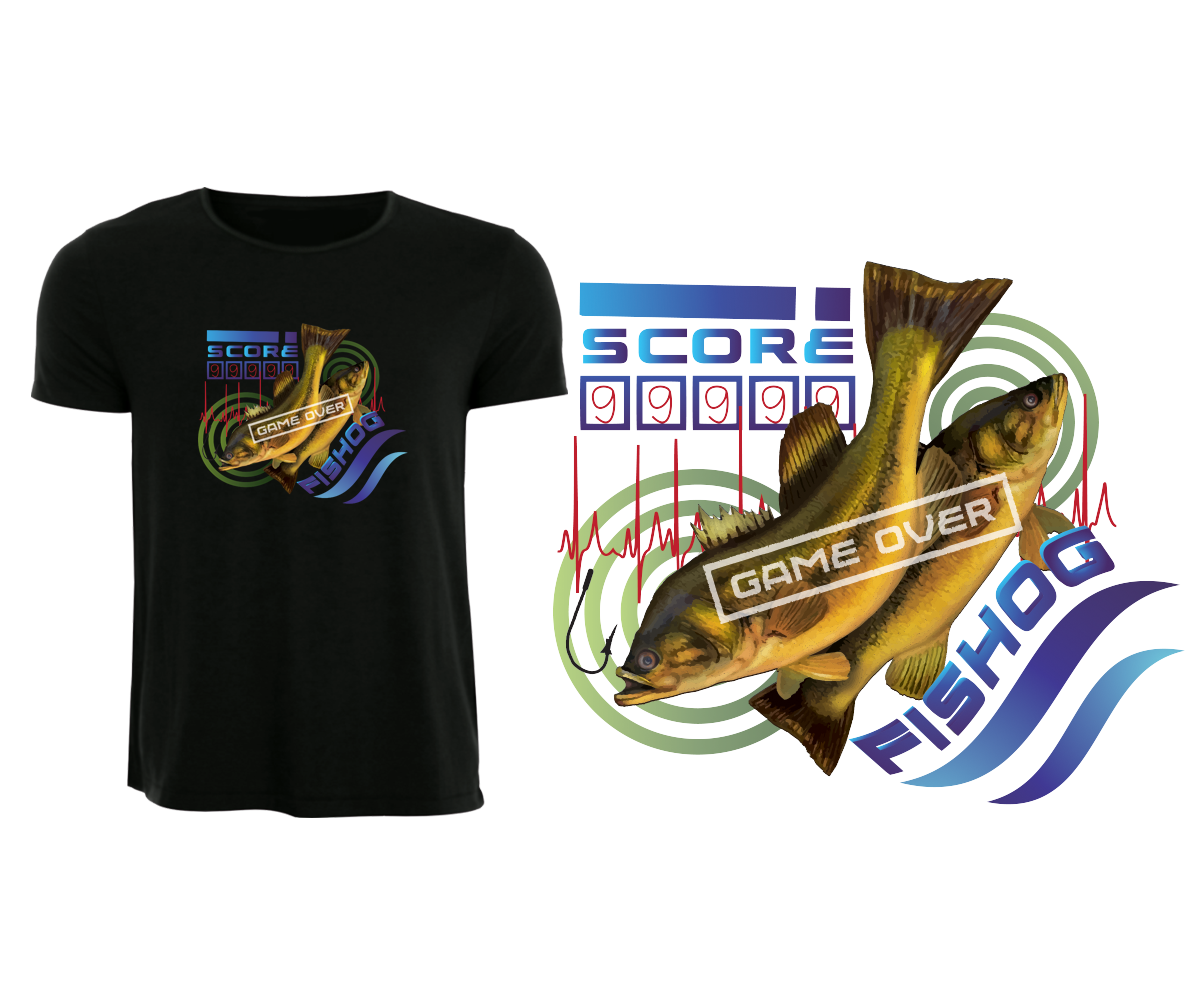 T-shirt Design by Cari Lopez for Fishog | Design #1837074