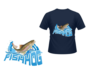 T-shirt Design by Falguni for Fishog | Design: #1831544