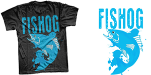 T-shirt Design by van67com for Fishog | Design #1842071