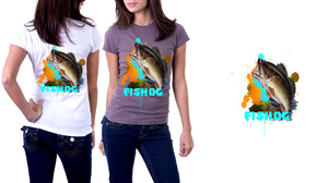 T-shirt Design by hirundo.design for Fishog | Design: #1832017