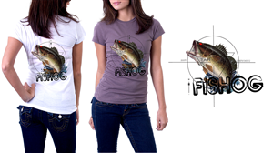 T-shirt Design by hirundo.design for Fishog | Design: #1840853