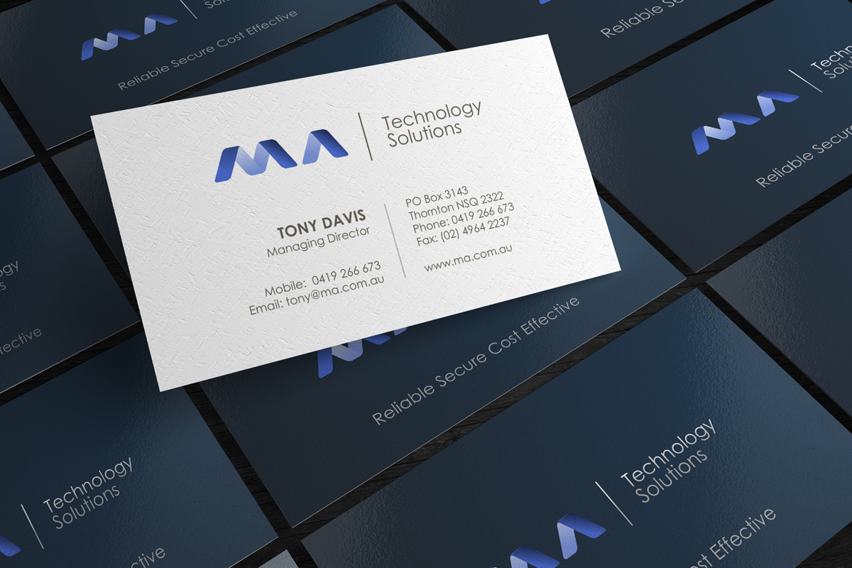 Design de Carte de Visite par logodentity pour MA Technology Solutions | Design #1816530