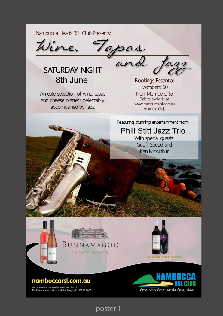 Poster Design by Hana for Nambucca Heads RSL Club | Design #1800172