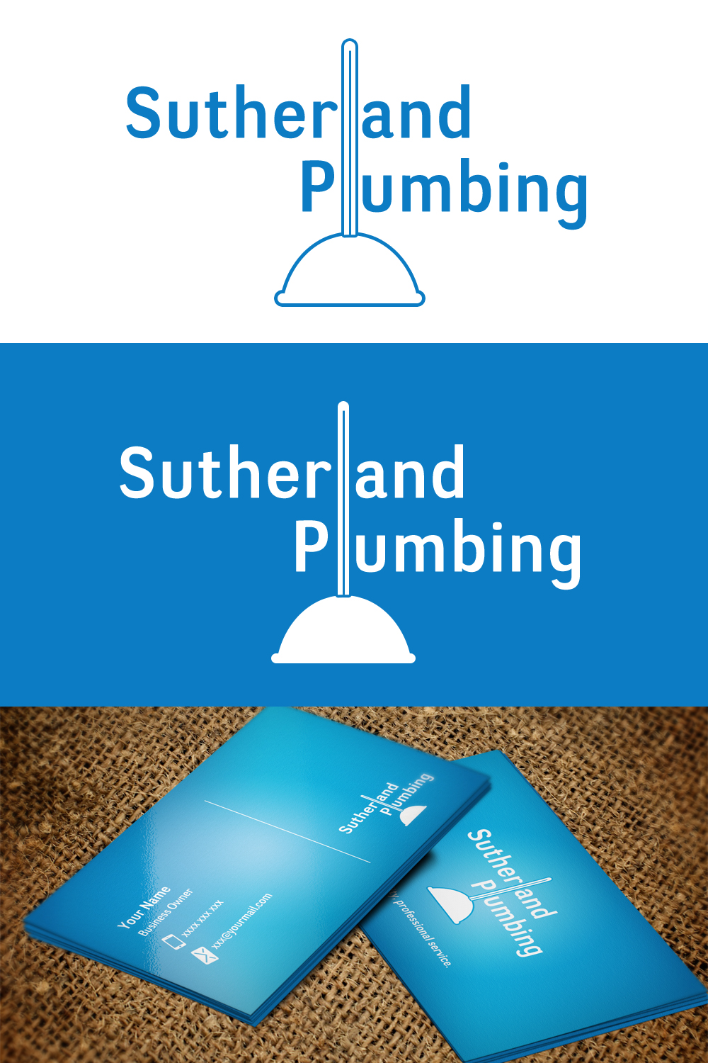 Logo Design by Seahorse Creative for Sutherland Plumbing | Design #1799595