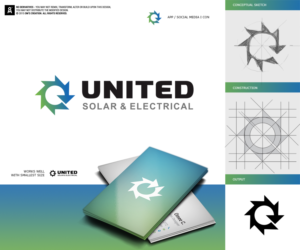 Logo Design by Omee for United Solar & Electrical | Design #7054072