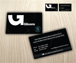 Business Card Design by shadowfoxx for Gibsons Solicitors Pty Ltd  | Design: #1808526