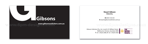 Business Card Design by 6pm Designs for Gibsons Solicitors Pty Ltd  | Design #1809013