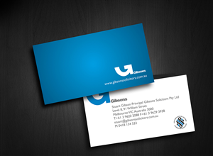 Business Card Design by Nathan for Gibsons Solicitors Pty Ltd  | Design #1822831