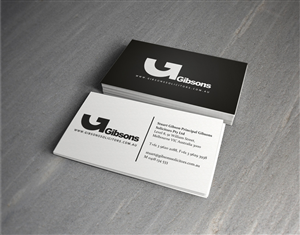Business Card Design by DesignMohit for Gibsons Solicitors Pty Ltd  | Design #1808486