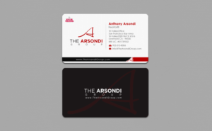 Business Card Design by chandrayaan.creative for The Arsondi Group | Design: #7017503