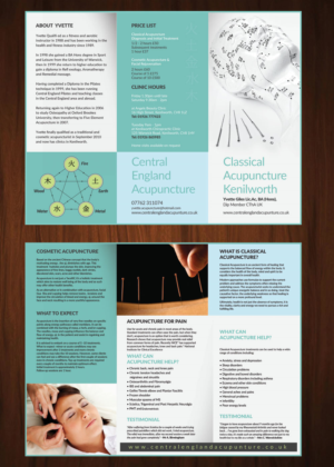 Design de Flyer par uk pour Classical Acupuncture Kenilworth | Design #7091146