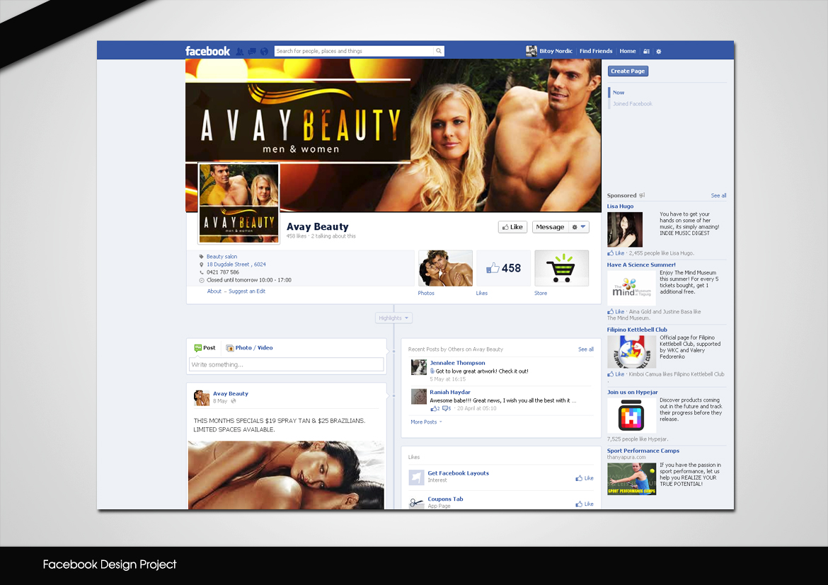 Facebook Design by disign for this project | Design #1839723