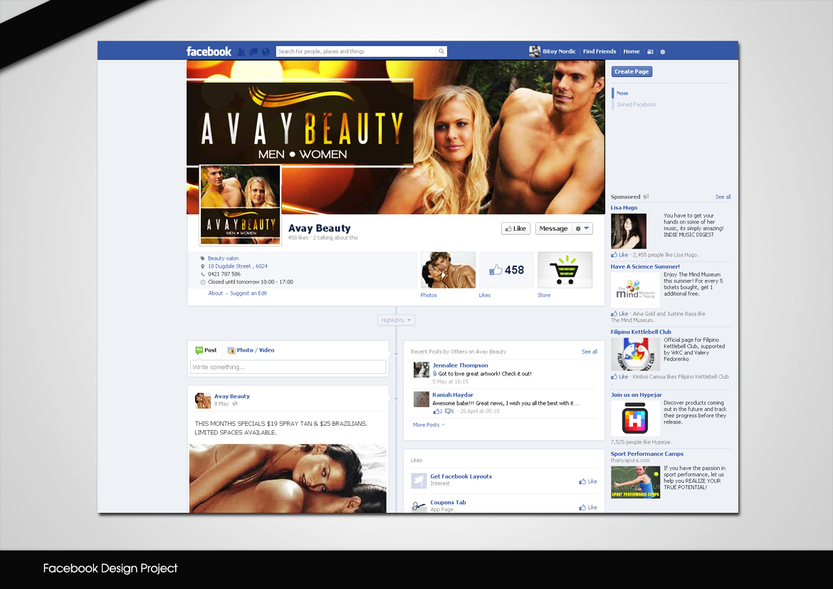 Facebook Design by disign for this project | Design: #1868824