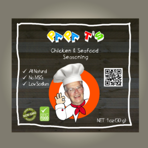 Papa T's Chicken & Seafood Seasoning | Diseño de Empaque por tarokun