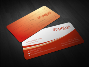 Design de Carte de Visite par Atvento Graphics pour The Impetus Agency | Design : #7011948