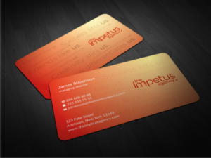 Design de Carte de Visite par Atvento Graphics pour The Impetus Agency | Design : #7044725