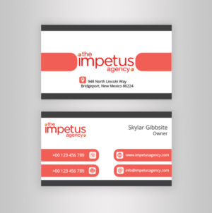 Business Card Design by mjsteadfast for The Impetus Agency | Design: #7082742