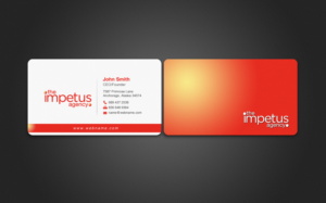 Business Card Design by chandrayaan.creative for The Impetus Agency | Design: #7017617