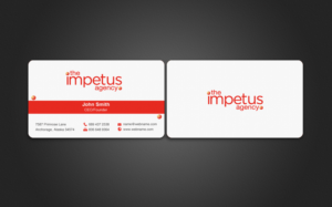 Business Card Design by chandrayaan.creative for The Impetus Agency | Design: #7017619