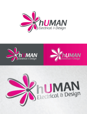 Logo Design by Logo Xtudio for Human Electrical & Design | Design: #7173229