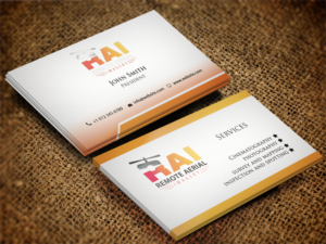 Business Card Design by Pixi Dust for Remote Aerial Imagery | Design: #7030615