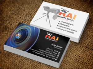 Business Card Design by Pixi Dust for Remote Aerial Imagery | Design: #7030620