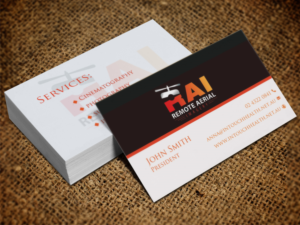 Business Card Design by Pixi Dust for Remote Aerial Imagery | Design: #7030624