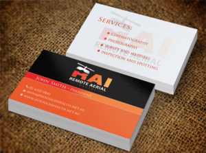 Business Card Design by Pixi Dust for Remote Aerial Imagery | Design: #7030626