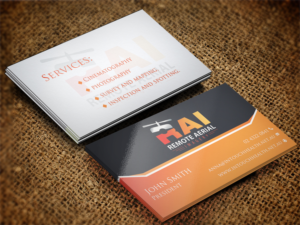 Business Card Design by Pixi Dust for Remote Aerial Imagery | Design: #7030629
