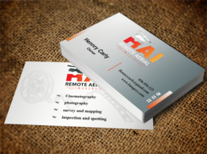 Business Card Design by Pixi Dust for Remote Aerial Imagery | Design: #7030640