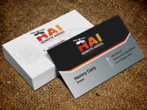 Business Card Design by Pixi Dust for Remote Aerial Imagery | Design: #7030642