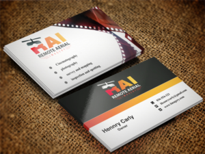 Business Card Design by Pixi Dust for Remote Aerial Imagery | Design: #7030643