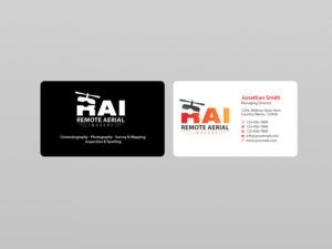 Business Card Design by Creations Box 2015 for Remote Aerial Imagery | Design: #7031393