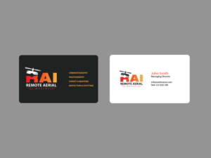 Business Card Design by Creations Box 2015 for Remote Aerial Imagery | Design: #7031448