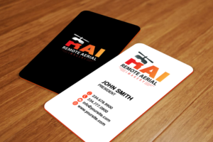Business Card Design by Sarah Mathews for Remote Aerial Imagery | Design: #7031979
